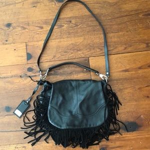 Claudia Firenze leather tassel purse